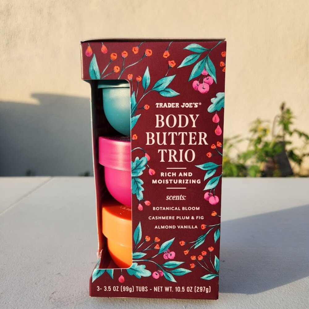NEW Trader Joe's Body Butter Trio Gift Set Moisturizer Trader Joes Set of 3 Inc